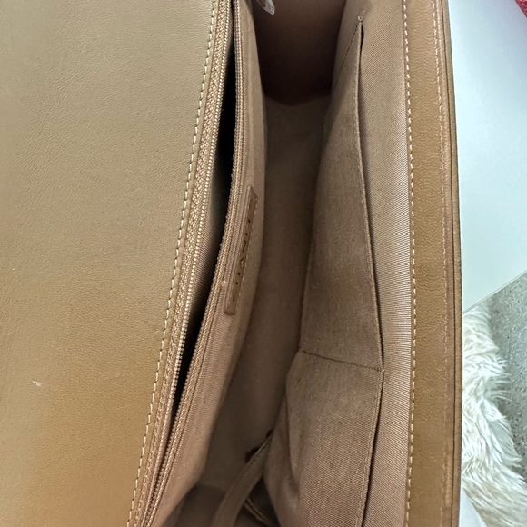 CHANEL TAN Quilted Leather Large Boy Flap Bag LOVING CARRIED ABOUT 20 TIMES! - Picture 11 of 16